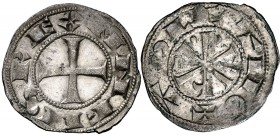 Alfonso VI (1073-1109). Toledo. Dinero. (AB. 5.1). 1,04 g. Bella. EBC-.