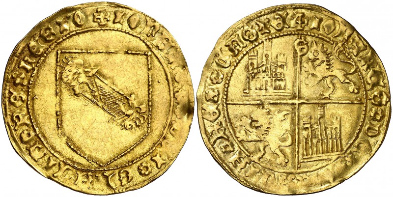 Juan II (1406-1454). Sevilla. Dobla de la banda. (AB. 617.1 var) (M.R. 16.7 var)...