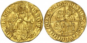 Enrique IV (1454-1474). Segovia. Enrique de la silla. (AB. 659.1 var) (M.R. tipo 20 falta var). 4,62 g. Rara. MBC+.
