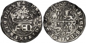 Enrique IV (1454-1474). Ávila. Real de anagrama. (Inédita). 3,26 g. Acuñada por la princesa Isabel. Manchitas. Muy rara. (MBC).