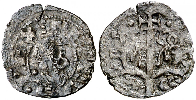 Pedro el de Huesca (1094-1104). Jaca. Dinero. (Cru.V.S. 213.2 var). 0,74 g. Esca...
