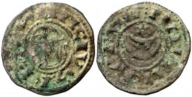 Sancho el Fuerte (1194-1234). Navarra. Dinero. (Cru.V.S. 224). 1,09 g. Escasa. MBC.