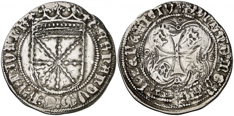 Fernando I (1512-1515). Navarra. Real. (Cru.V.S. 1317a falta var) (Cru.C.G. 3221...