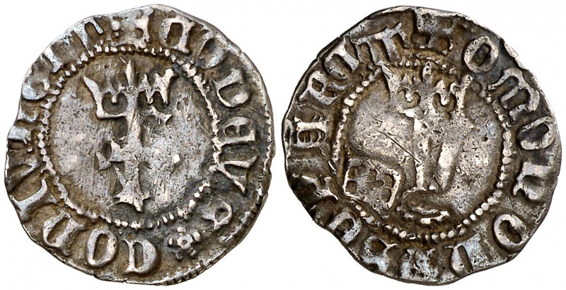 Reyes Católicos. Segovia. 1/4 de real. (Cal. 506). 0,75 g. Anterior a la Pragmát...