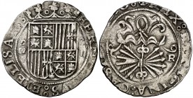 Reyes Católicos. Granada. R. 2 reales. (Cal. 245). 6,74 g. MBC.