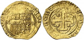 Juana y Carlos. Granada. R. 1 escudo. (Cal. 42). 3,36 g. MBC.