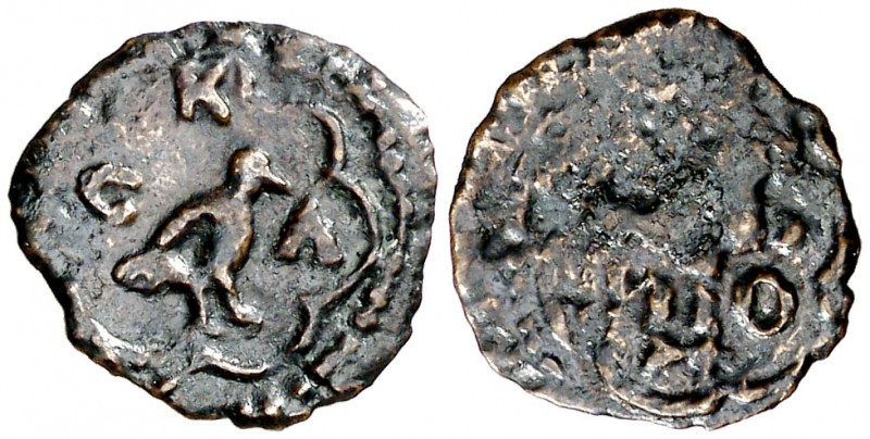 s/d. Carlos I. Granollers. 1 diner. (Cal. 60) (Cru.L. 1694) (Cru.C.G. 3739). 0,5...