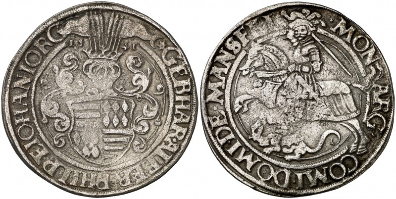 1541. Carlos I, Gebhard VII, Albrecht VII, Felipe II y Juan Jorge I. Mansfeld-Sc...