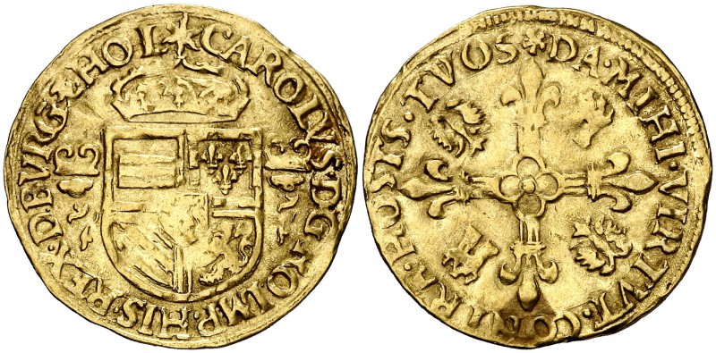 s/d. Carlos I. Dordrecht. 1 corona del sol. (Vti. 641) (Vanhoudt 223 DO). 3,39 g...