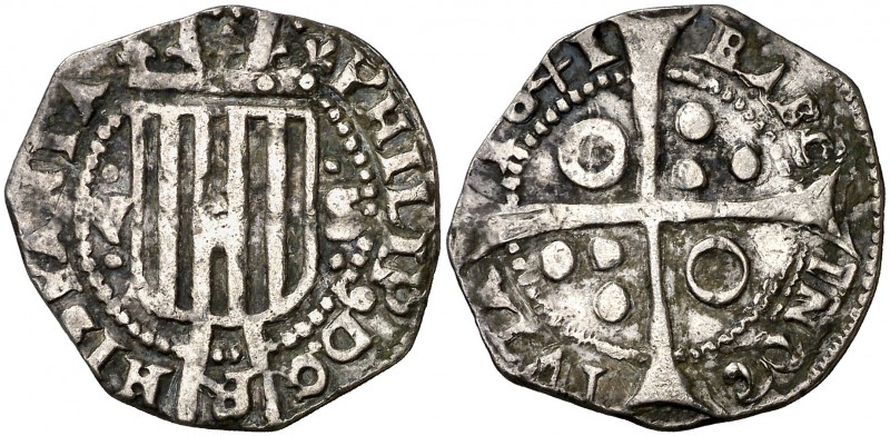 1641. Guerra dels Segadors. Barcelona. 5 sous. (Cal. 91) (Cru.C.G. 4533 var). 3,...