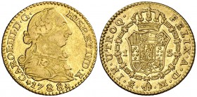 1788. Carlos III. Madrid. M. 1 escudo. (Cal. 631). 3,31 g. Parte de brillo original. MBC-/MBC+.