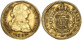 1787. Carlos III. Santiago. DA. 1 escudo. (Cal. 741). 3,37 g. Precioso color. Muy rara. MBC/MBC+.