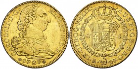 1787. Carlos III. Madrid. DV. 4 escudos. (Cal. 313). 13,49 g. MBC/MBC+.