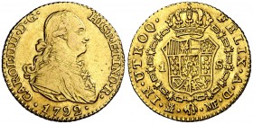 1792. Carlos IV. Madrid. MF. 1 escudo. (Cal. 491). 3,41 g. MBC/MBC+.