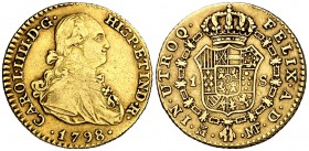 1798. Carlos IV. Madrid. MF. 1 escudo. (Cal. 497). 3,33 g. MBC-/MBC.