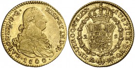 1800. Carlos IV. Madrid. MF. 2 escudos. (Cal. 338). 6,81 g. MBC/MBC+.