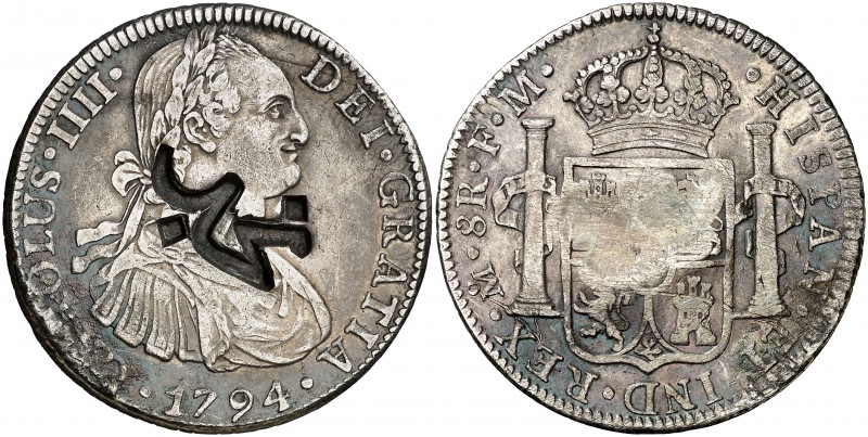 (hacia 1925). Arabia Saudí. (De Mey 846). 26,64 g. Resello ("Nechd") (EBC) sobre...