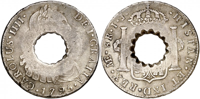 (1798). Dominica. Administración Británica. (Kr. 3.4). 23,37 g. Taladro central ...