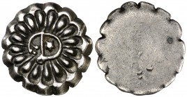 (1798). Dominica. Administración Británica. Moco de 1 1/2 bits. (Kr. 1). 3,10 g. Acuñada sobre fragmento cercenado de una moneda de plata colonial esp...