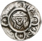 Alemania. Udalschalk (1184-1202). Augsburgo. Moneda bracteada. 0,71 g. AG. MBC+.