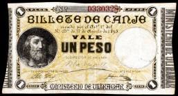 1895. Puerto Rico. Ministerio de Ultramar. 1 peso. (Ed. PR6). 17 de agosto. Escaso. MBC+.
