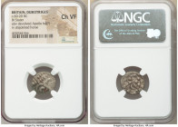 BRITAIN. Durotriges. Ca. 60-20 BC. BI stater (17mm, 2h). NGC Choice VF. Badbury Rings type. Devolved head of Apollo right / Disjointed horse left with...