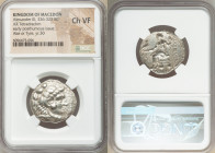 MACEDONIAN KINGDOM. Alexander III the Great (336-323 BC). AR tetradrachm (25mm, 6h). NGC Choice VF. Posthumous issue of Tyre, dated Regnal Year 30 of ...