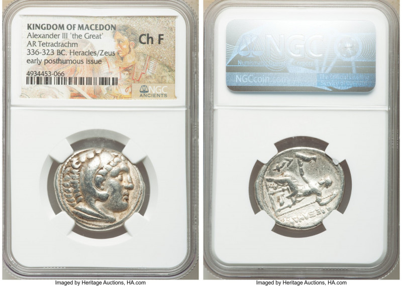 MACEDONIAN KINGDOM. Alexander III the Great (336-323 BC). AR tetradrachm (28mm, ...