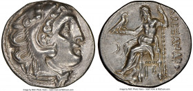 MACEDONIAN KINGDOM. Alexander III the Great (336-323 BC). AR drachm (18mm, 4.03 gm, 11h). NGC Choice AU 5/5 - 4/5. Posthumous issue of Colophon, ca. 3...