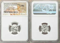 MACEDONIAN KINGDOM. Alexander III the Great (336-323 BC). AR drachm (16mm, 11h). NGC AU. Posthumous issue of Colophon, ca. 310-301 BC. Head of Heracle...