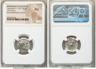 MACEDONIAN KINGDOM. Alexander III the Great (336-323 BC). AR drachm (18mm, 1h). NGC AU. Posthumous issue of Teos, ca. 310-301 BC. Head of Heracles rig...