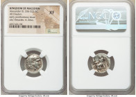 MACEDONIAN KINGDOM. Alexander III the Great (336-323 BC). AR drachm (18mm, 11h). NGC XF. Posthumous issue of Sardes, ca. 319-315 BC. Head of Heracles ...