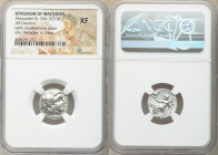 MACEDONIAN KINGDOM. Alexander III the Great (336-323 BC). AR drachm (16mm, 1h). NGC XF. Early posthumous issue of Magnesia ad Maeandrum, ca. 319-305 B...