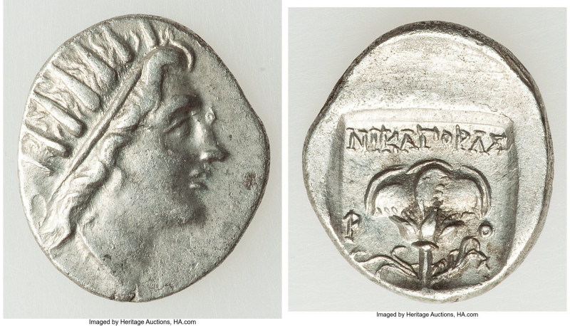 CARIAN ISLANDS. Rhodes. Ca. 88-84 BC. AR drachm (16mm, 2.22 gm, 12h). Choice VF....