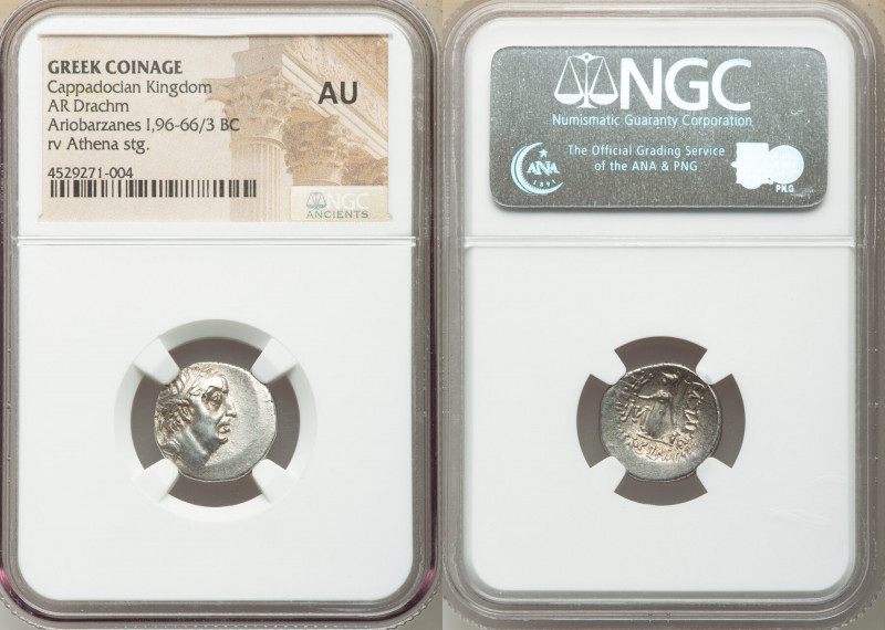 CAPPADOCIAN KINGDOM. Ariobarzanes I Philoromaeus (96-63 BC). AR drachm (16mm, 1h...