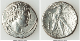 SELEUCID KINGDOM. Antiochus VII Euergetes-Sidetes (138-129 BC). AR tetradrachm (28mm, 13.35 gm, 1h). Choice VF, delamination. Tyre, dated Seleucid Era...