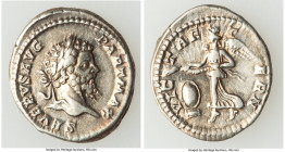 Septimius Severus (AD 193-211). AR denarius (20mm, 3.48 gm, 7h). Choice VF. Rome, AD 200-201. SEVERVS AVG-PART MAX, laureate head of Septimius Severus...