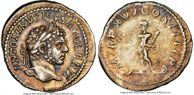 Caracalla (AD 198-217). AR denarius (20mm, 6h). NGC XF. Rome, AD 213. ANTONINVS PIVS AVG GERM, laureate head of Caracalla right / P M TR P XVI COS III...