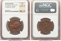 Julia Mamaea (AD 222-235). AE sestertius (29mm, 20.34 gm, 12h). NGC XF 4/5 - 5/5. Rome, AD 228. IVLIA MAMA-EA AVGVSTA, draped bust of Julia Mamaea rig...