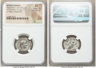Maximinus I (AD 235-238). AR denarius (21mm, 2.71 gm, 1h). NGC AU 5/5 - 3/5. Rome, ca. March AD 235-January AD 236. IMP MAXIMINVS PIVS AVG, laureate, ...