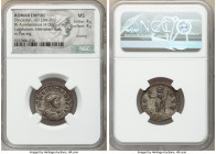Diocletian (AD 284-305). BI antoninianus (22mm, 4.00 gm, 12h). NGC MS 4/5 - 4/5, Silvering. Lugdunum, 1st officina, ca. AD 192. IMP DIOCLETIANVS AVG, ...