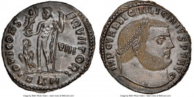 Licinius I (AD 308-324). AE follis or BI nummus (23mm, 4.55 gm, 5h). NGC MS S 5/5 - 5/5. Cyzicus, 8th officina, AD 316-317. IMP C VAL LICIN LICINIVS P...