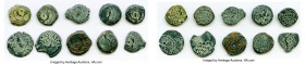 ANCIENT LOTS. Judaea. Ca. 1st centuries BC-AD. Lot of ten (10) AE prutahs. Fine. Includes: Various issuers, dates and themes. Ten (10) coins in lot. S...