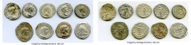 ANCIENT LOTS. Roman Imperial. Lot of nine (9) AR denarii and antoninianus. VF-Choice XF, tooling. Includes: Denarii and antoninianus of various empero...