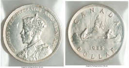 George V 3-Piece Lot of Certified Dollars 1935 ICCS, 1) Dollar - MS64 2) Dollar - MS64 3) Dollar - MS63 Royal Canadian mint, KM30. Sold as is, no retu...