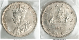 George V 3-Piece Lot of Certified Dollars 1936 ICCS, 1) Dollar - MS64 2) Dollar - MS64 3) Dollar - MS65 Royal Canadian mint, KM31. Sold as is, no retu...