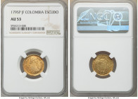 Charles IV gold Escudo 1795 P-JF AU53 NGC, Popayan mint, KM56.2. Merlot toning on harvest golden host. 

HID09801242017

© 2020 Heritage Auctions ...