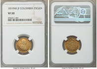 Ferdinand VII gold Escudo 1819 NR-JF VF20 NGC, Nueo Reino mint, KM64.1. Antiqued gold color with cranberry toning. 

HID09801242017

© 2020 Herita...