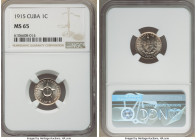 Republic Centavo 1915 MS65 NGC, Philadelphia mint, KM9.1. Crisp definition with fresh lustrous surfaces. 

HID09801242017

© 2020 Heritage Auction...