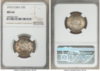 Republic 20 Centavos 1916 MS64 NGC, Philadelphia mint, KM13.2.

HID09801242017

© 2020 Heritage Auctions | All Rights Reserved